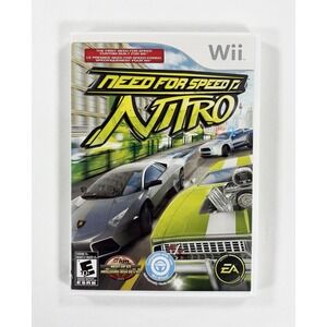 Need for Speed Nitro Wii 2009 Racing Game Complete w/ Manual & Case